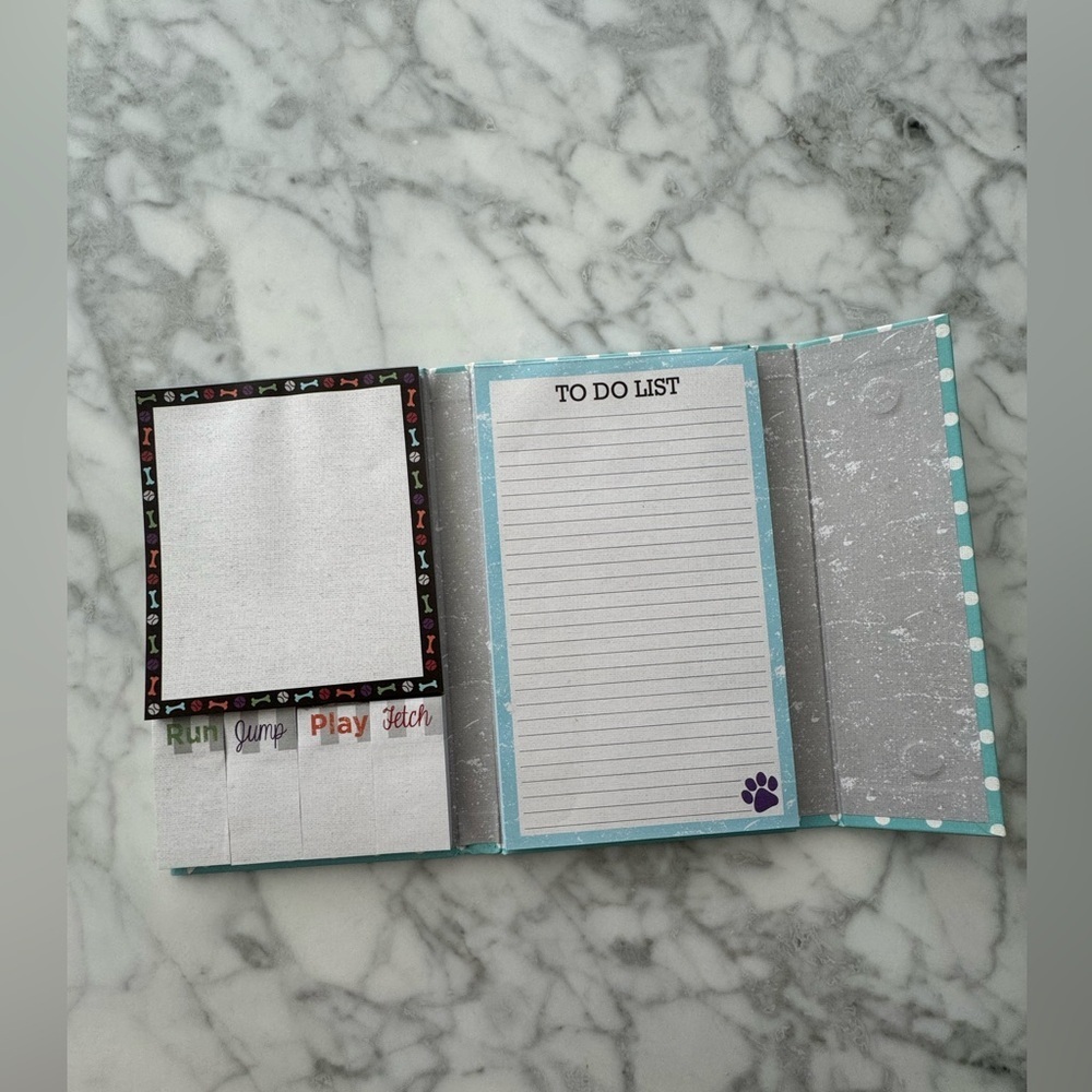 Dog Lover Notepad Set w/ Sticky Notes & Magnetic Closure - Picture 4 of 10